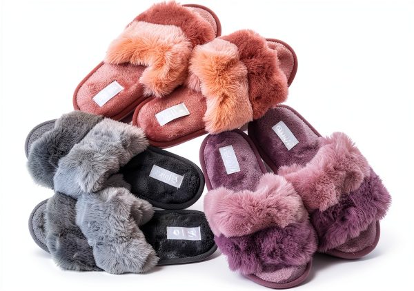 Hello Molly Womens Slippers Soft Polyester Open Toe Comfort-8