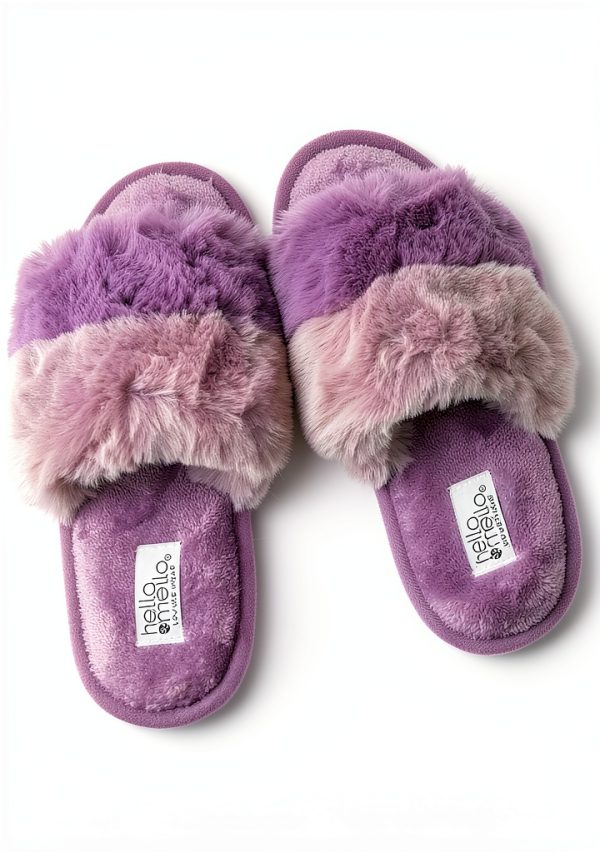 Hello Molly Womens Slippers Soft Polyester Open Toe Comfort-2