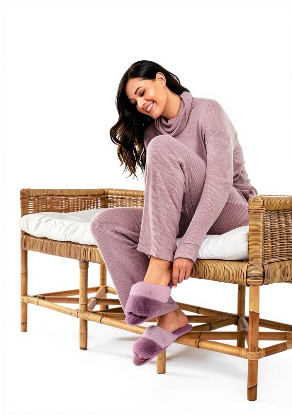 Hello Molly Womens Slippers Soft Polyester Open Toe Comfort-7