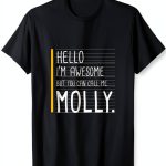 Say My Name XO T Shirts Molly Personalized Shirt Women-0
