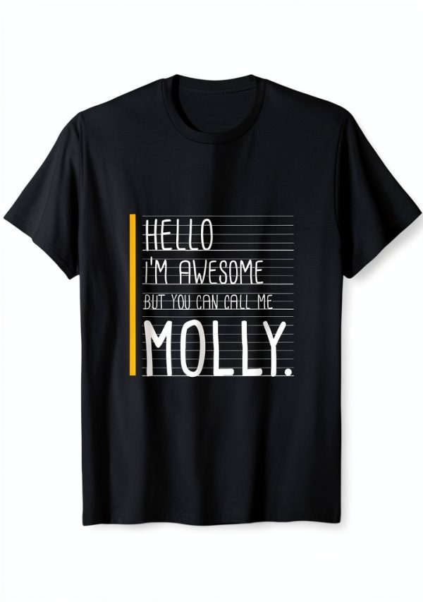Say My Name XO T Shirts Molly Personalized Shirt Women-0